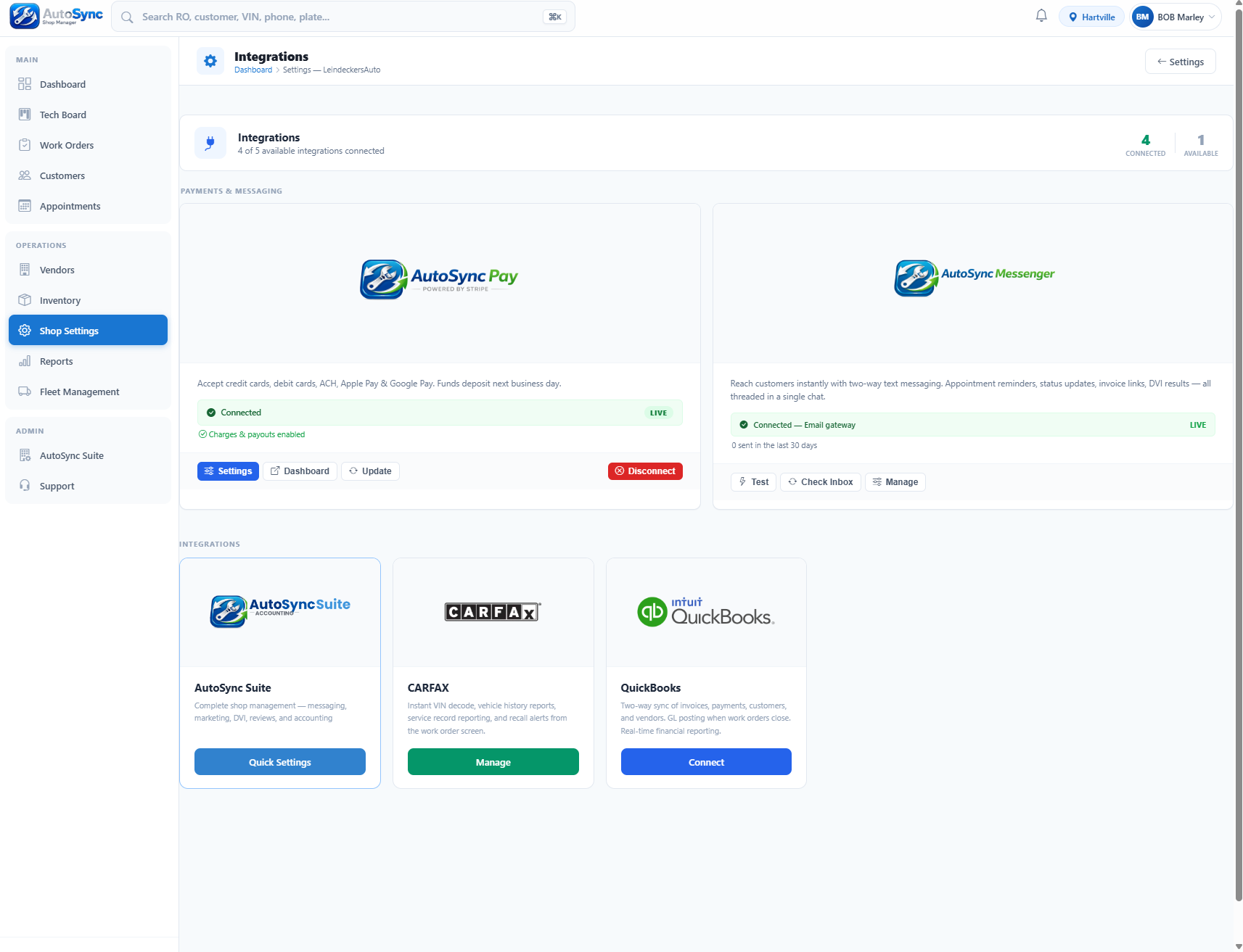 Real-time parts ordering inside the work order